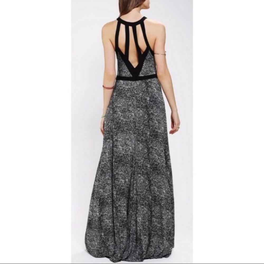 Silence + Noise Black/White Maxi Dress